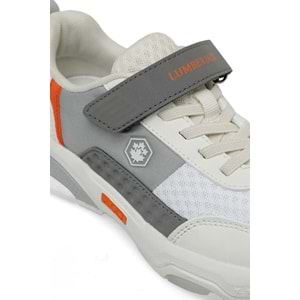 LUMBERJACK LOLAN 4FX ERKEK ÇOCUK SPOR AYAKKABI - BEYAZ-TURUNCU - 31