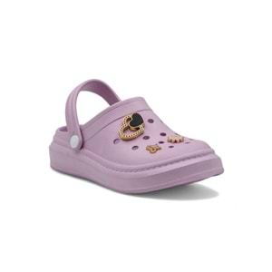 AKINALBELLA E263.012 TAŞLI KADIN CROCS TERLİK - LİLA - 40