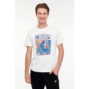 LUMBERJACK ML WILLY 11DS1006 4FX ERKEK KISA KOL TİŞÖRT - EKRU - XL