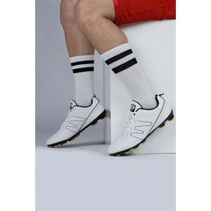 JUMP 28524 ERKEK KRAMPON FUTBOL AYAKKABISI - BEYAZ - 41