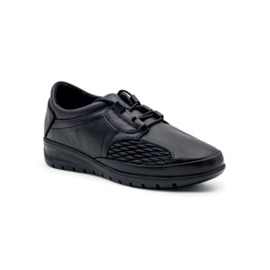 VOYAGER 8585 KADIN HAKİKİ DERİ COMFORT AYAKKABI - SİYAH - 36
