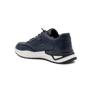 VOYAGER 1003 ERKEK HAKİKİ DERİ SNEAKER AYAKKABI - LACİVERT - 40