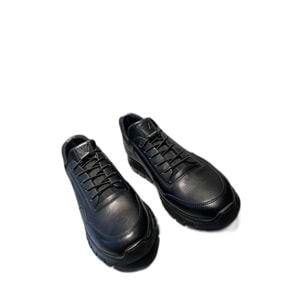 VOYAGER 5470 ERKEK HAKİKİ DERİ SNEAKER AYAKKABI - SİYAH - 41