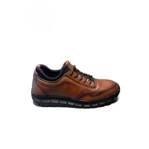 VOYAGER 5470 ERKEK HAKİKİ DERİ SNEAKER AYAKKABI - TABA - 40