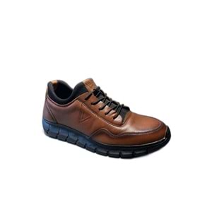 VOYAGER 5470 ERKEK HAKİKİ DERİ SNEAKER AYAKKABI - TABA - 40