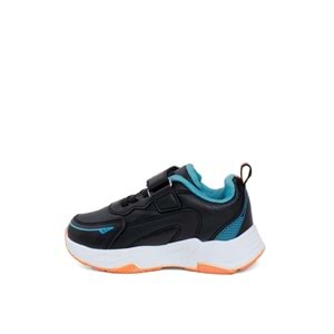 MP 242-3357 UNİSEX ÇOCUK SPOR AYAKKABI - SİYAH-MAVİ - 28