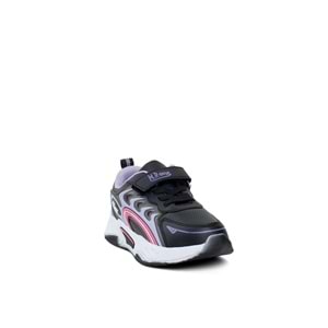 MP 242-3357 KIZ ÇOCUK SPOR AYAKKABI - SİYAH-MOR - 31
