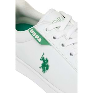 U.S. POLO ASSN. COSTA WMN 4PR KADIN SNEAKER - BEYAZ-YEŞİL - 40