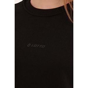 LOTTO W-DELFIN C NECK SWEAT 4PR KADIN SWEATSHİRT - SİYAH - S