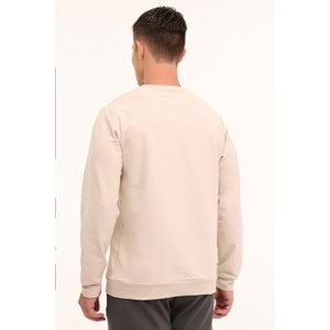 LOTTO M-WATTS C NECK SWT 4PR ERKEK SWEATSHİRT - TAŞ - XXL