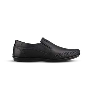MP 242-4555 HAKİKİ DERİ ERKEK CASUAL AYAKKABI - SİYAH - 42