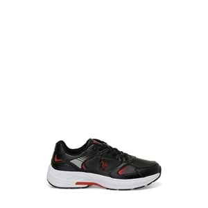 U.S. POLO ASSN. FELIX 4PR ERKEK SNEAKER - SİYAH-KIRMIZI - 41
