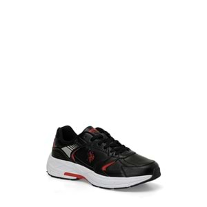 U.S. POLO ASSN. FELIX 4PR ERKEK SNEAKER - SİYAH-KIRMIZI - 45