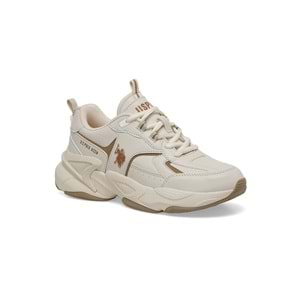 U.S. POLO ASSN. ISABELLA 4PR UNİSEX SNEAKER - BEJ - 40