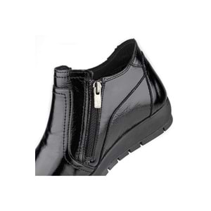 Muya Abelia 6 Nokta Anatomik Hakiki Deri Kadın Bot - Siyah - 36