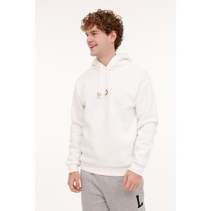 LUMBERJACK ML VOLCANO 17DNM2002 4PR ERKEK SWEATSHİRT KAPŞONLU - EKRU - L