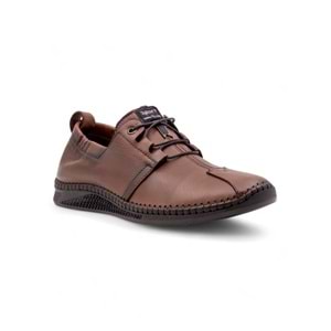 VOYAGER 5146 ERKEK HAKİKİ DERİ SARAÇLI AYAKKABI - TABA - 40