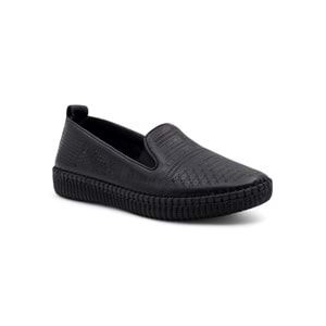 VOYAGER 7232 KADIN HAKİKİ DERİ GÜNLÜK AYAKKABI - SİYAH - 39