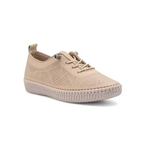 VOYAGER 7892 KADIN HAKİKİ DERİ GÜNLÜK AYAKKABI - BEJ - 39