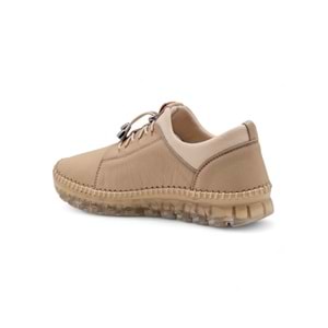 VOYAGER Z067 KADIN HAKİKİ DERİ SPOR AYAKKABI - BEJ - 40