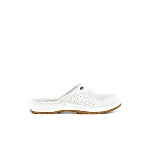 Muya Shore Çok Amaçlı Kaymaz Taban Topuk Dikeni Ortopedik Sabo Kadın Terlik - Beyaz - 36