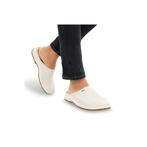 Muya Sabo Çok Amaçlı Kaymaz Taban Erkek Terlik - Beyaz - 40