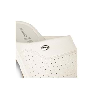 Muya Sabo Çok Amaçlı Kaymaz Taban Erkek Terlik - Beyaz - 40