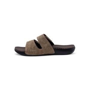 Muya Luwih Anatomik Taban Dört Mevsim Erkek Terlik - Vizon - 40