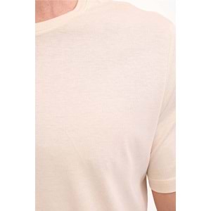 LUMBERJACK MB CT110 PM C NK T-SH 5FX ERKEK KISA KOL TİŞÖRT - BEJ - L