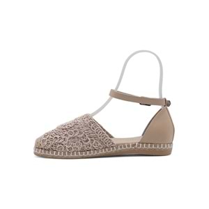 PANDORA MODA Y25.82.221 KADIN HASIR SANDALET - KREM - 40