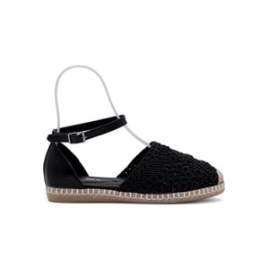 PANDORA MODA Y25.82.221 KADIN HASIR SANDALET - SİYAH - 40