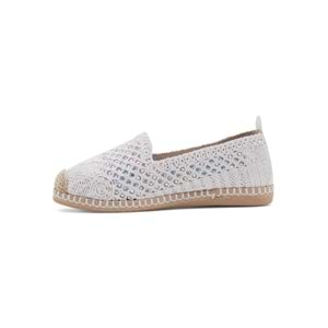 PANDORA MODA Y25.82.112 KADIN HASIR ESPADRİL - BEYAZ - 36