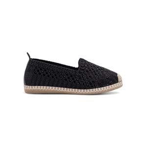 PANDORA MODA Y25.82.112 KADIN HASIR ESPADRİL - SİYAH - 40