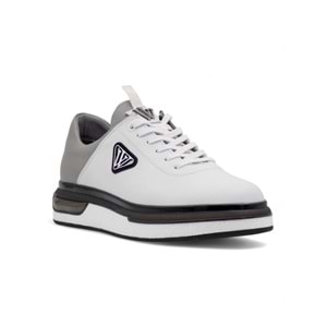 VOYAGER M057 HAKİKİ DERİ ERKEK SNEAKER - BEYAZ - 43