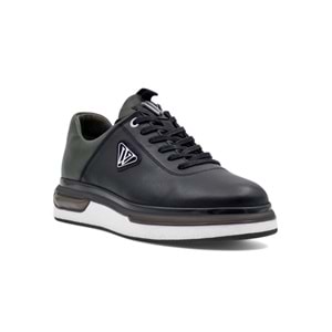 VOYAGER M057 HAKİKİ DERİ ERKEK SNEAKER - SİYAH - 43
