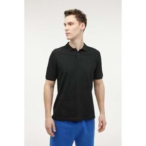 LUMBERJACK MB CT953 POLO T-SH 5FX ERKEK KISA KOL POLO TİŞÖRT - SİYAH - S