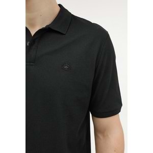 LUMBERJACK MB CT953 POLO T-SH 5FX ERKEK KISA KOL POLO TİŞÖRT - SİYAH - S