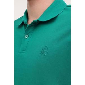 LUMBERJACK MB CT953 POLO T-SH 5FX ERKEK KISA KOL POLO TİŞÖRT - YEŞİL - L