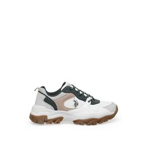 U.S. POLO ASSN. TRACKY 5FX KADIN SPOR AYAKKABI - BEYAZ-YEŞİL - 40