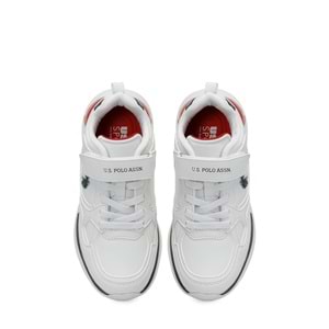 U.S. POLO ASSN. INTER JR 5FX ERKEK ÇOCUK SPOR AYAKKABI - BEYAZ - 32