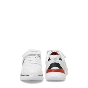 U.S. POLO ASSN. INTER JR 5FX ERKEK ÇOCUK SPOR AYAKKABI - BEYAZ - 32