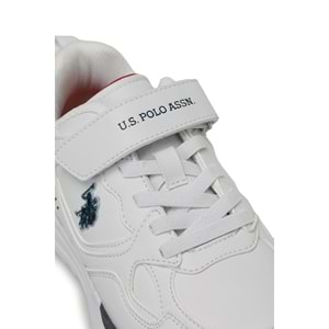 U.S. POLO ASSN. INTER JR 5FX ERKEK ÇOCUK SPOR AYAKKABI - BEYAZ - 32