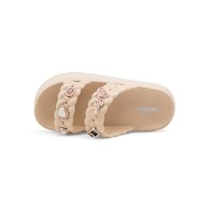 SONIMIX EZ0185.01 TAŞLI KADIN TERLİK - BEJ - 36