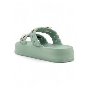 SONIMIX EZ0185.01 TAŞLI KADIN TERLİK - HAKİ - 40