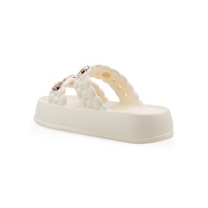 SONIMIX EZ0185.01 TAŞLI KADIN TERLİK - KREM - 40