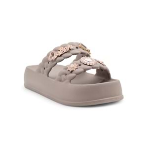 SONIMIX EZ0185.01 TAŞLI KADIN TERLİK - VİZON - 40