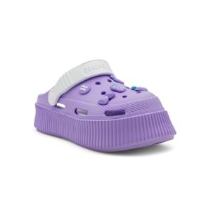 ROOSTER YÜKSEK TABAN ÇİLEKLİ KADIN CROOS TERLİK - LİLA - 36