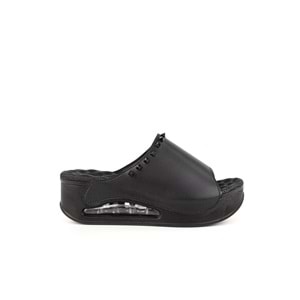 Muya Gema Anatomik Air Max Tabanlı Topuk Dikeni Kadın Terlik - Siyah - 37