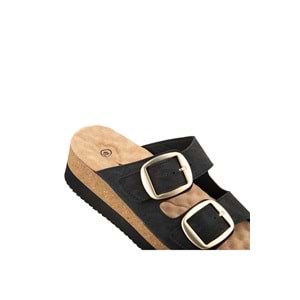 Muya Pantai Anatomik Taban Topuk Dikeni Kadın Terlik - Siyah - 40