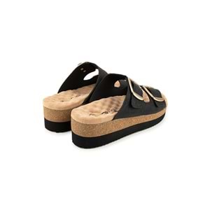 Muya Pantai Anatomik Taban Topuk Dikeni Kadın Terlik - Siyah - 40